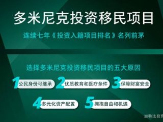 2024年多米尼克移民政策介绍，移民门槛调整为20万美元